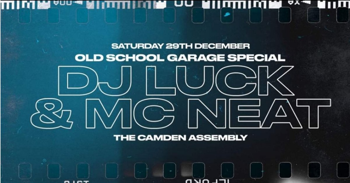 DJ Luck & MC Neat (@lucknneat) on Twitter photo Saturday Night's Events! π§π€πΆ
<a href="/vault_stevenage/">Vault Old Stevenage</a> - Set Time 11pm
<a href="/CamdenAssembly/">Camden Assembly</a> - Set Time 1am
#djluck #mcneat #luckandneat #ukg #oldskool #garage #curiositypromotions Saturday Night's Events! π§π€πΆ
<a href="/vault_stevenage/">Vault Old Stevenage</a> - Set Time 11pm
<a href="/CamdenAssembly/">Camden Assembly</a> - Set Time 1am
#djluck #mcneat #luckandneat #ukg #oldskool #garage #curiositypromotions