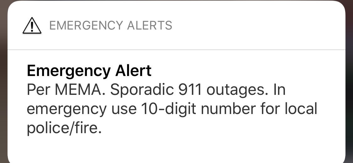 Local_2116's tweet image. Due to sporadic 9-1-1 outages 

781-438-1212 or 781-438-1313 
can be used for. Police fire and medical emergencies