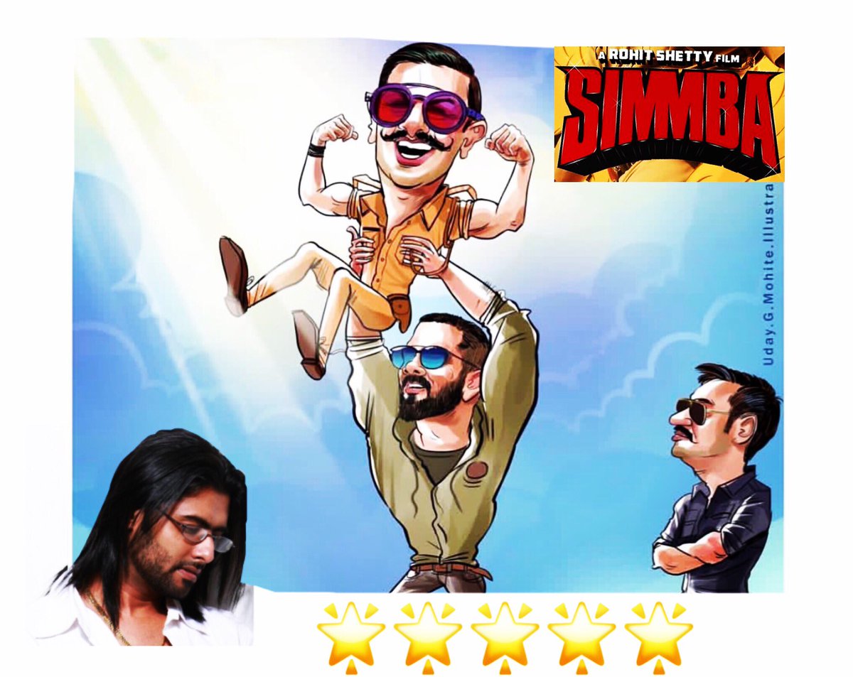 maxi786's tweet photo. 🌟🌟🌟🌟🌟 To #Simmba 👍 A full On Masala Bollywood Filmy Adventure https://t.co/M7c6yr6UAN