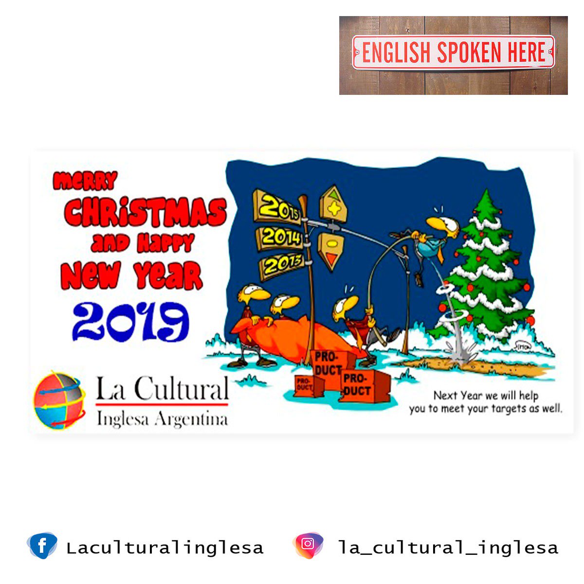 #NewYear2019 #laculturalinglesa #AñoNuevo2019 #cursosdeingles