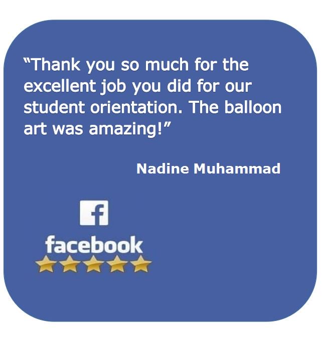 BALLOONstitute's tweet photo. You like us! You really, REALLY like us!! Thank you so much! #5starlove, #5stars, #fivestars https://t.co/H20Rq4kx4Z