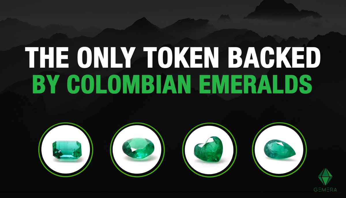 Get inside the multimillion dollar industry of Colombian emeralds with GEMERA, the only crypto-token backed by this precious gemstone. Get your tokens here: dashboard.gemera.io

#angelinvestor #blockchain #btc #eth #disruptive #decentralized #cryptocurrency #cryptotrading