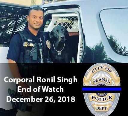 ModestoPOA's tweet photo. The Stanislaus Sworn Deputies Association has established a fund in memory of Newman Police Department corporal Ronil Singh https://t.co/z8wRIfHk93 https://t.co/tnHn7iFVzY