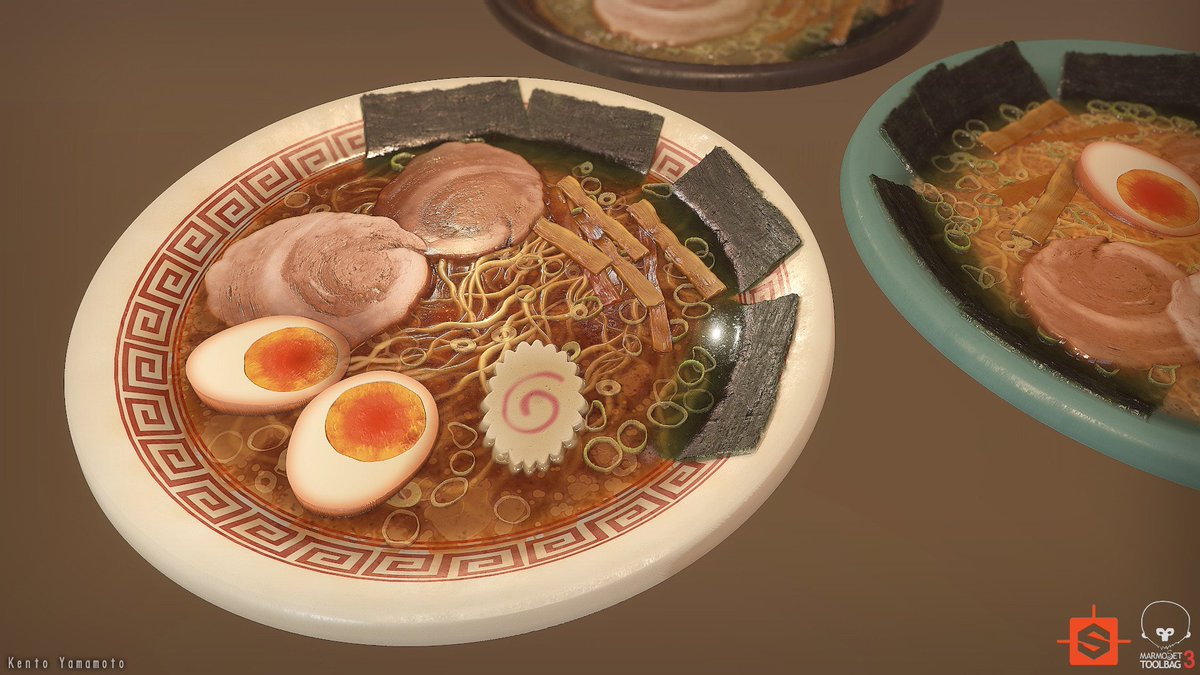 #SDinsanityawards number #7 is tasty, thanks to Kento Yamamoto and his Variable Ramen Material (100%made with #SubstanceDesigner of course...) - bit.ly/2AeYMtL
#MadeWithSubstance #3dart #digitalart