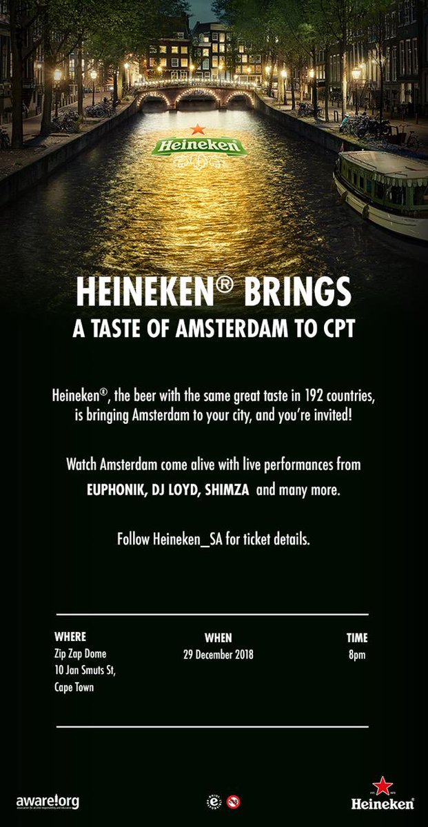 chrisjaftha's tweet photo. One more day till we light it up!
#amsterdamincapetown
With the @heineken_sa
#samegreattaste
#192countries
See you there! https://t.co/MAzjsq0nyj