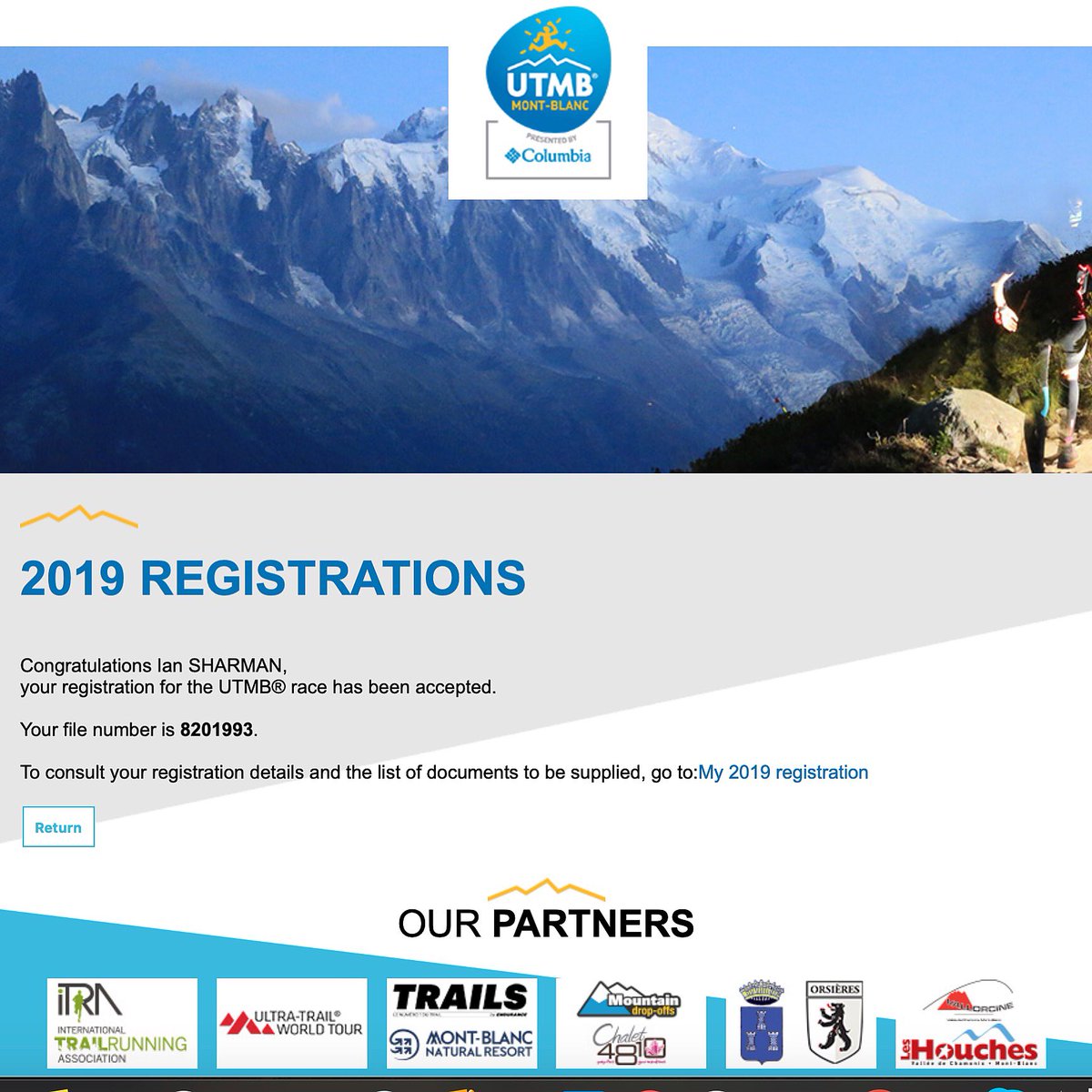 sharmanian's tweet photo. Finally entered my first #UTMB! Had to squeeze in a race in Dec to get the points, but now I get to race on my birthday! #spAltra #TeamAltra #BuffUSA #LiveMoreNow #SharmanUltraAthlete #UltrAspire #mountainvision #feedyouradventure #TeamDrymax #runlikeasquirrel https://t.co/864sTpbuRi