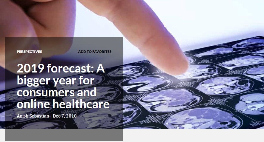 2019 forecast: A bigger year for consumers and online healthcare: https://www.digitalcommerce360.com/2018/12/07/2019-forecast-a-bigger-year-for-consumers-and-online-healthcare/ …