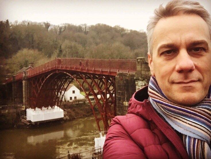 Looks like like I need to update the profile pic!  #Ironbridge looking splendid in original red brown following refurb, and during #ICE200.  Stunning. Inspirational.