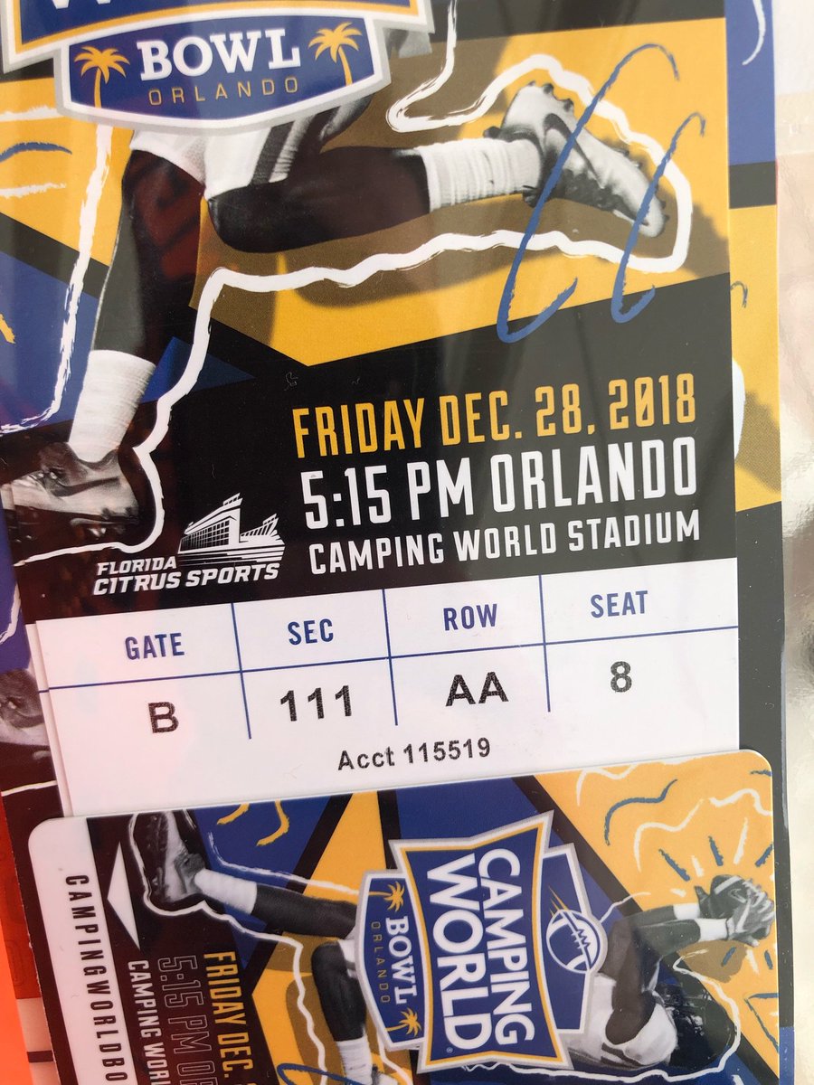 SyracuseSoldier's tweet image. Ticket in hand!! Row AA 😲🏈🍊 #CuseForTroops @IVMFSyracuseU @DrMikeHaynie @SyracuseOVMA @Cuse @CuseFootball @CWBowl @CWStadium #Syracuse #Orange #CWBowl #IVMFSyracuseU #SyracuseOVMA #OrangeNation #CuseNation