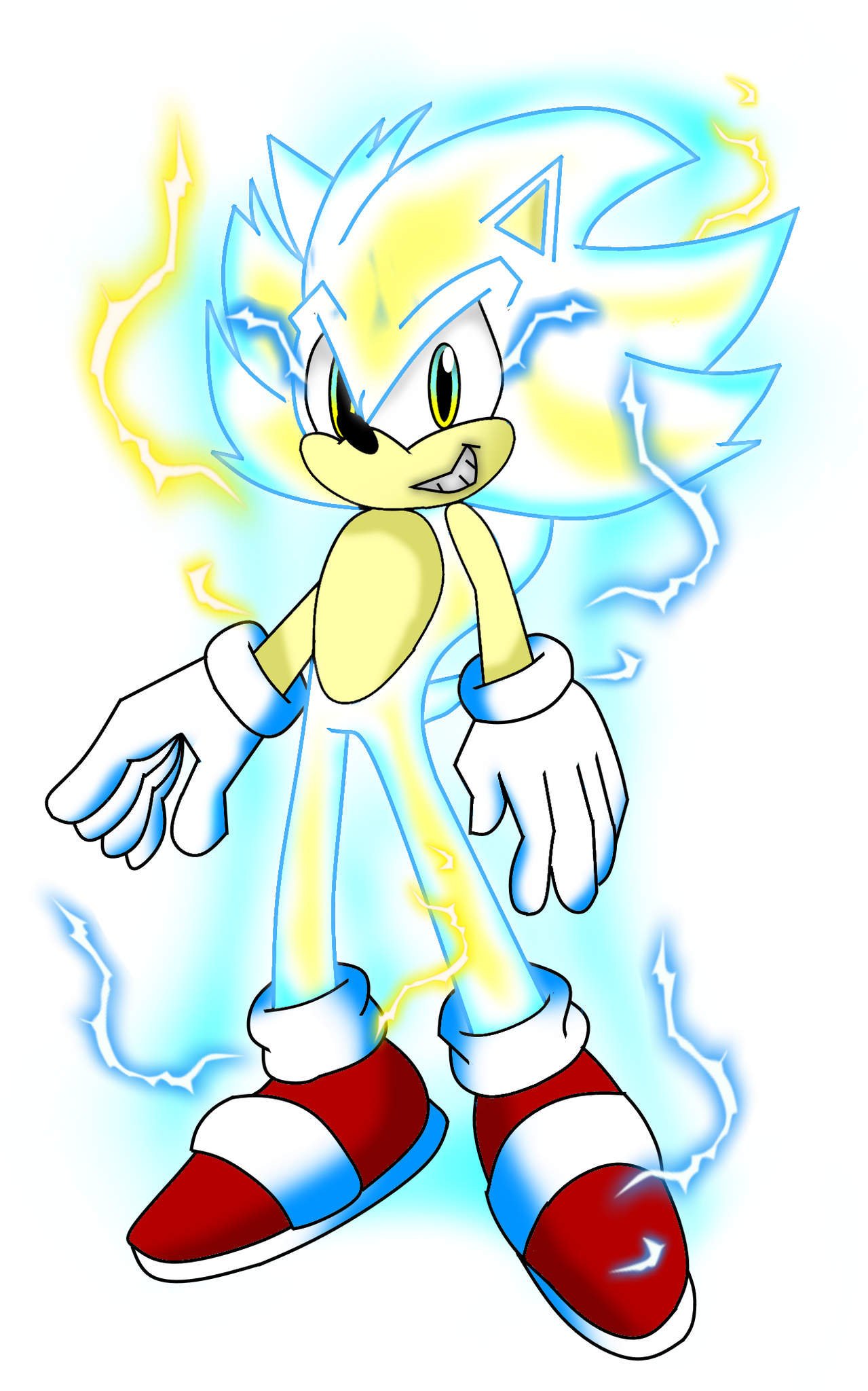 Fleetway Hyper Sonic (Fanart by FleetySTH) : r/SonicTheHedgehog