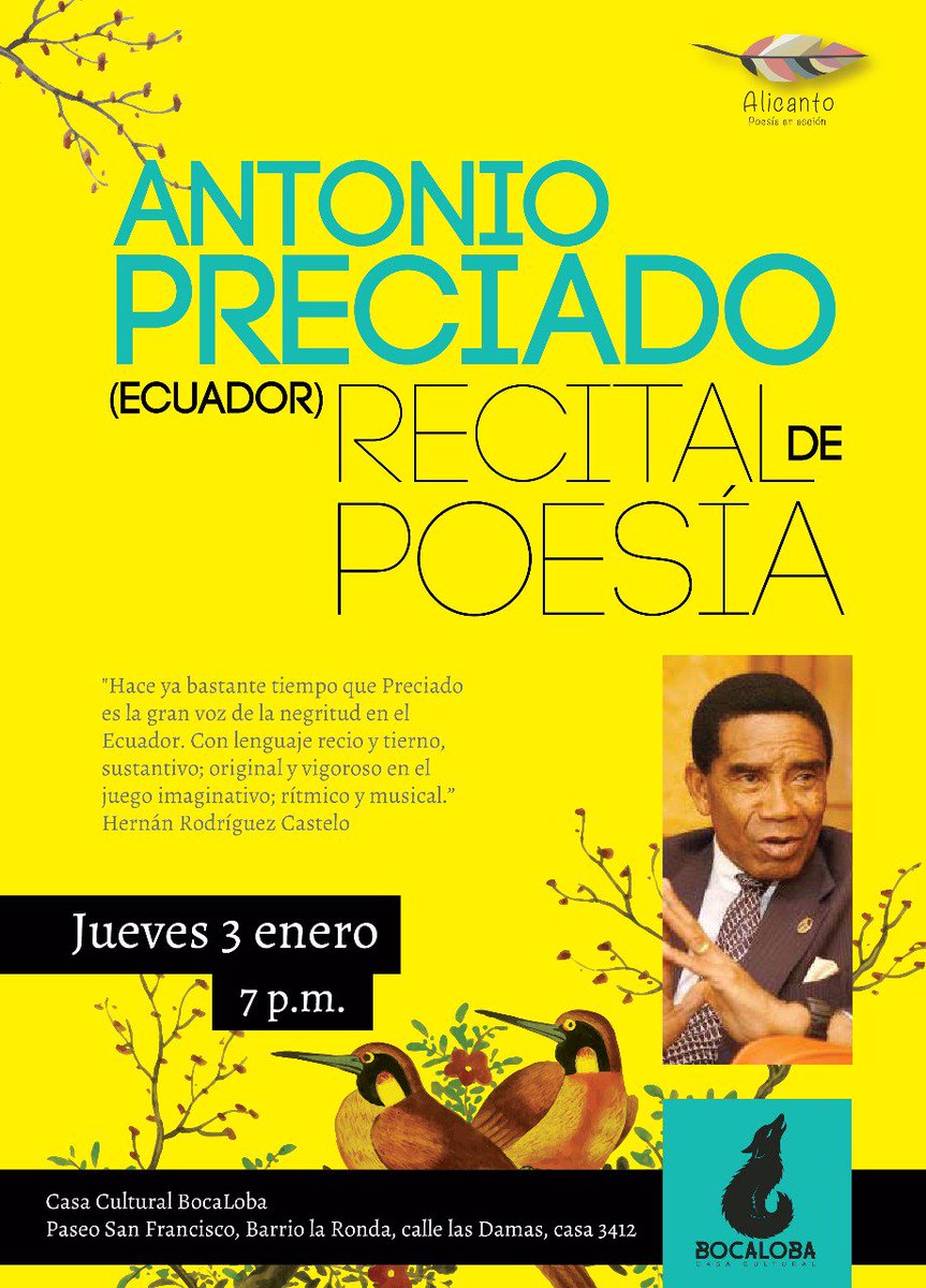 iliadaK's tweet photo. Para comenzar el año inspirados! #antoniopreciado #Bocaloba #poesia #Tegucigalpa #Honduras https://t.co/PF2Zbok9QK