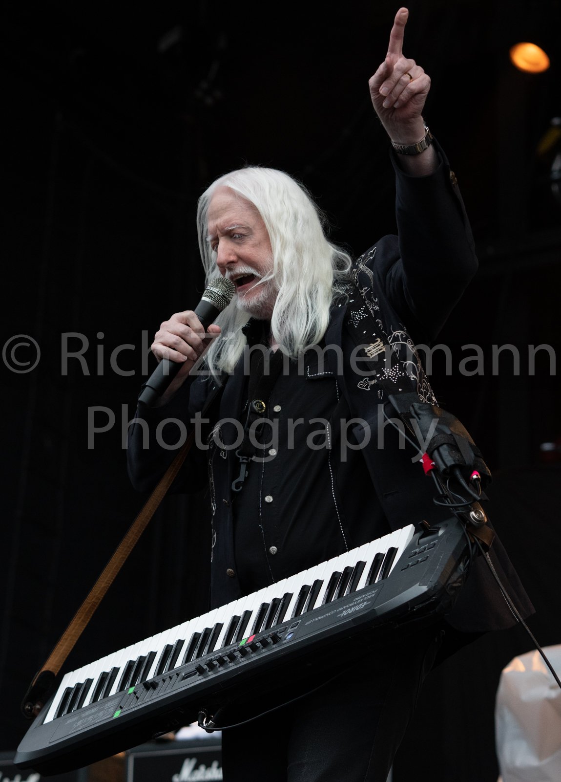 Happy birthday to Edgar Winter!!!  Seen here in 1973 and 2018 in Milwaukee. 