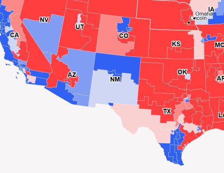 #FridayThoughts
There are 9 House Congressional Districts that border Mexico (CA-51, AZ-02, AZ-03, NM-02, TX-15, TX-16, TX-23, TX-28 and TX-34).

In the Midterms last month, Democrats won 8 of the 9.

2 of the 9 seats flipped from red to blue.
#BorderWall #midterms2018