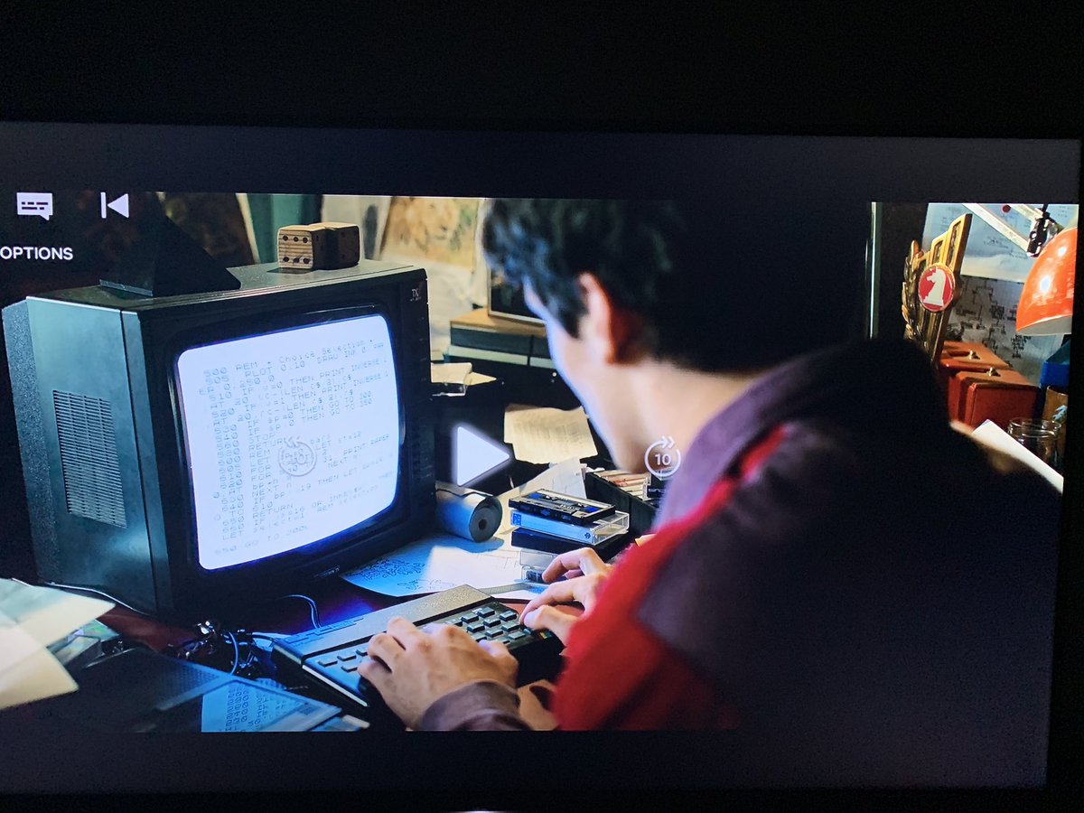 alanmitchell1's tweet photo. #BlackMirror #Bandersnatch @netflix globally showcase a choose your own adventure via remote format with a film set in 1984 about a #ZXSpectrum programmer writing a choose your own adventure game. Meta is not the word! Props from UK @computermuseum #retrocomputing @blackmirror https://t.co/Bx3IV9LUy7