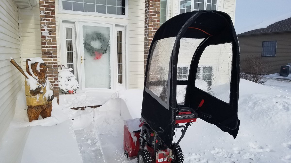 spinacap's tweet image. It goes without saying, but a cab for your snow thrower sure blows away pair of new socks for Christmas. #GoodTiming #indoorwork #thanksfam