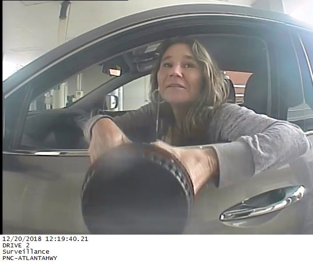 VolusiaSheriff's tweet photo. Recently, one of our residents had her purse stolen from her unlocked SUV while parked at Ladybird Academy in DeBary. We now have photos of a suspect who used her ID to cash stolen checks in Alabama. Recognize her? Email Det Martin at gmartin@vcso.us https://t.co/08meBsOCmi