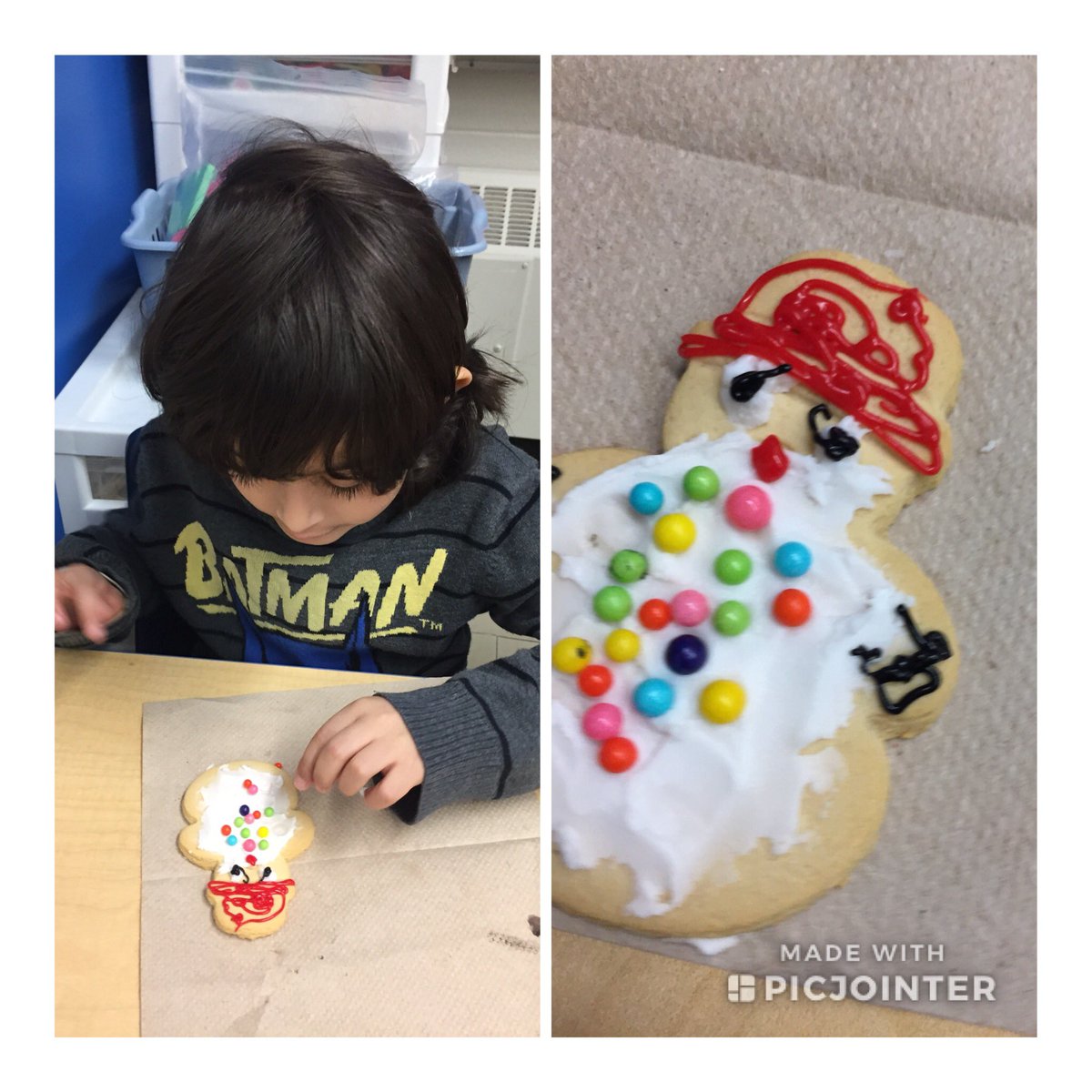 MsAccoumeh's tweet photo. Sensory to explore taste. Our sweet little gingerbread treats. @RJLANGTDSB https://t.co/S6jv45T1kA