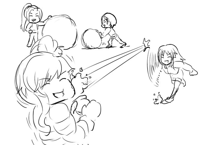 はしゃぐカナサマ 