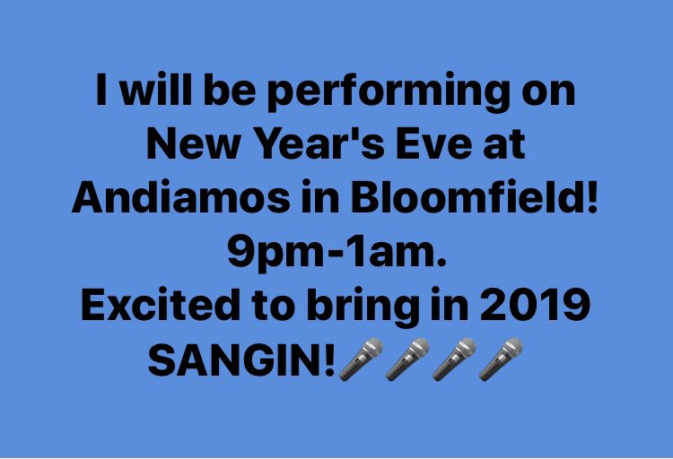 VibrantC08's tweet image. If you are looking for NYE plans! Join me at @andiamoitalia in Bloomfield Township! this Monday! They are offering a 5-course lobster &amp;amp; filet meal, champagne at midnight, party favors and live entertainment (that’s me)! Just $75 per person. 
#performancealert #nye2018 #joinme