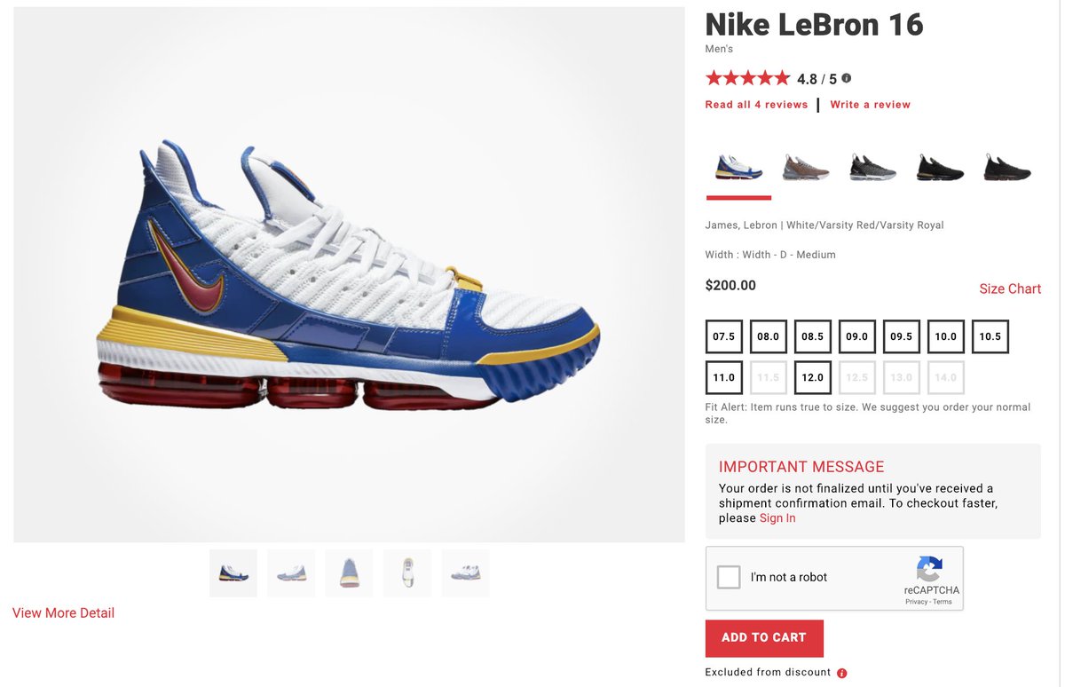 Ad: RESTOCK via Foot Locker Nike LeBron 