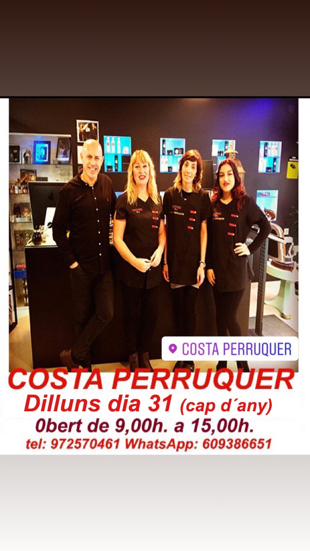 Costa_Perruquer's tweet photo. Dilluns 31 de desembre obert. Costa Perruquer c/ Santa Maria n. 27 17820 Banyoles telef. 972570461 mail: info@costaperruquer.com formacion@costaperruquer.com
https://t.co/JjIjIH0PbS whatsapp:609386651
#tendencias #peluqueria #hair #costaperruquer #banyoles #perruqueriabanyoles https://t.co/adk1VeGQuT