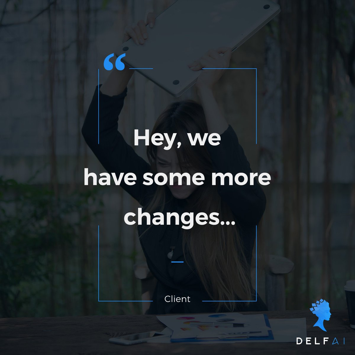 GetDelfai's tweet image. Don't get frustrated with your client asking for changes over and over, #getdelfai instead! .

#graphicdesigner #graphicdesign #clients #clientsbelike #designerlife #software #productdesign #freelancer #freelance