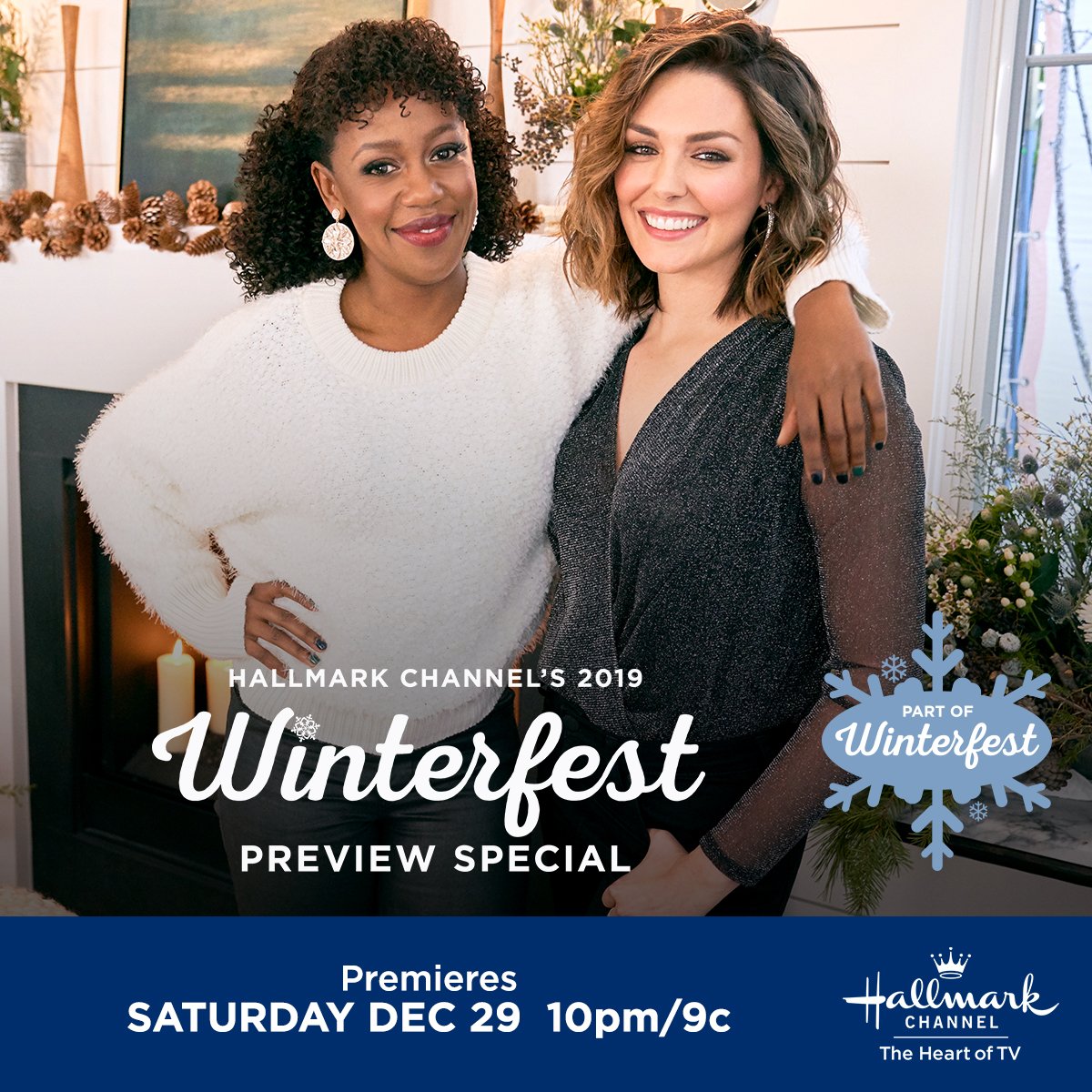 hallmarkchannel's tweet image. Remember these #OneWinterWeekend BFF’s? 🎿 @TaylorCole &amp;amp; @RukiyaBernard are dishing on the sequel #OneWinterProposal and 4️⃣ more premieres to warm your heart! Watch the #Winterfest ❄️ Preview Special tomorrow at 10pm/9c after #AMidnightKiss!