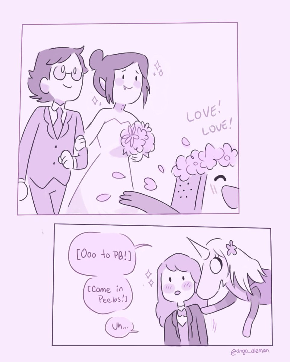 i think we all are sleeping on an important topic and that is!! 😤

#bubbline wedding headcanons 😔💞💞