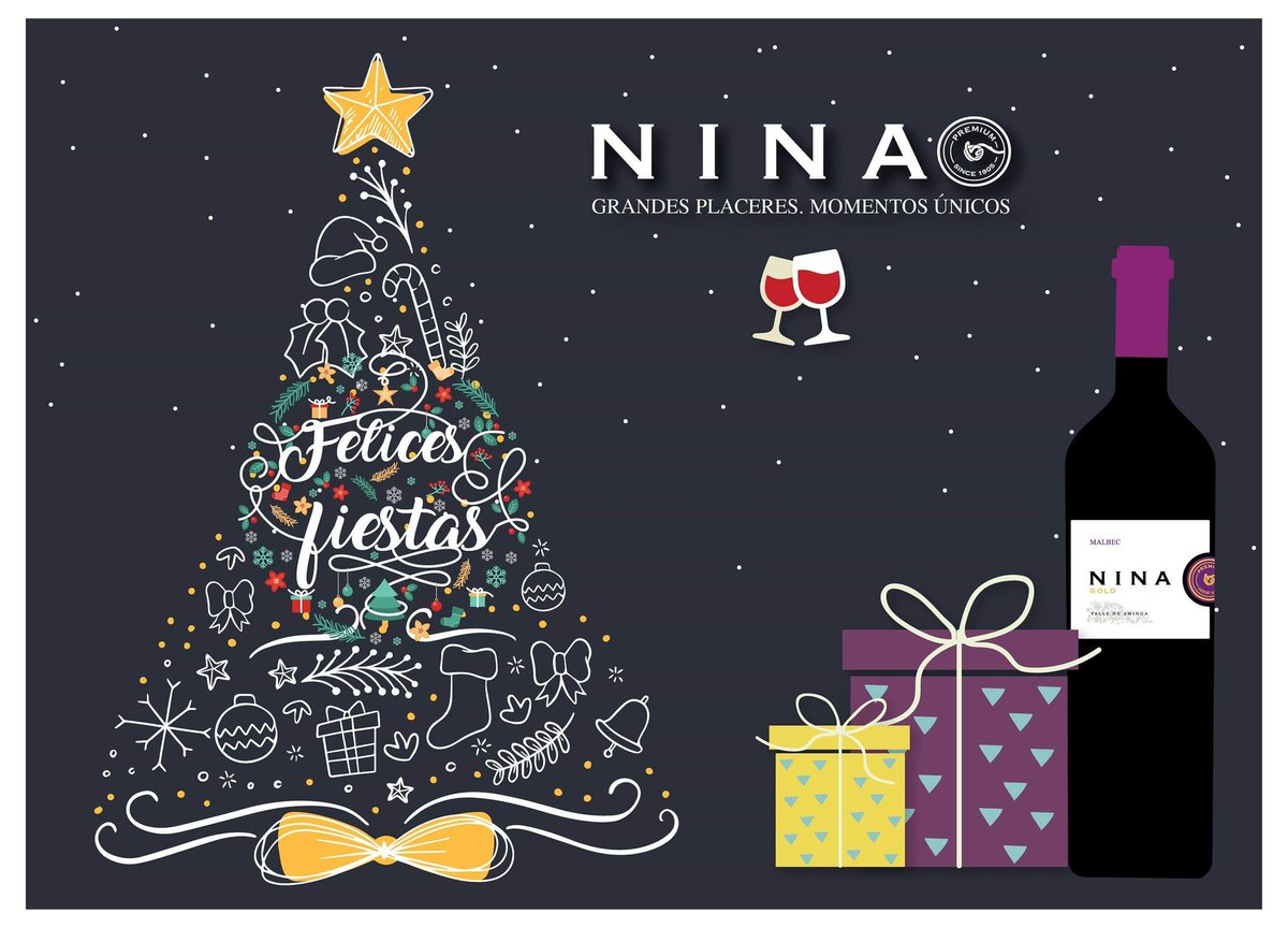 BodegasSH's tweet photo. #NINA Una buena forma de empezar el 2019 y finalizar el 2018 🍷🎄✨
.
.
#grandesplaceresmomentosunicos
#felicesfiestas #añonuevo #vino #wine #vin #wein #whitewine #vinoblanco #vinhobranco #Torrontes #LaRioja #Argentina🇦🇷 #enoturismo #turismo #vinotinto  #valledeaminga #winelovers https://t.co/VuAmFmt9yw