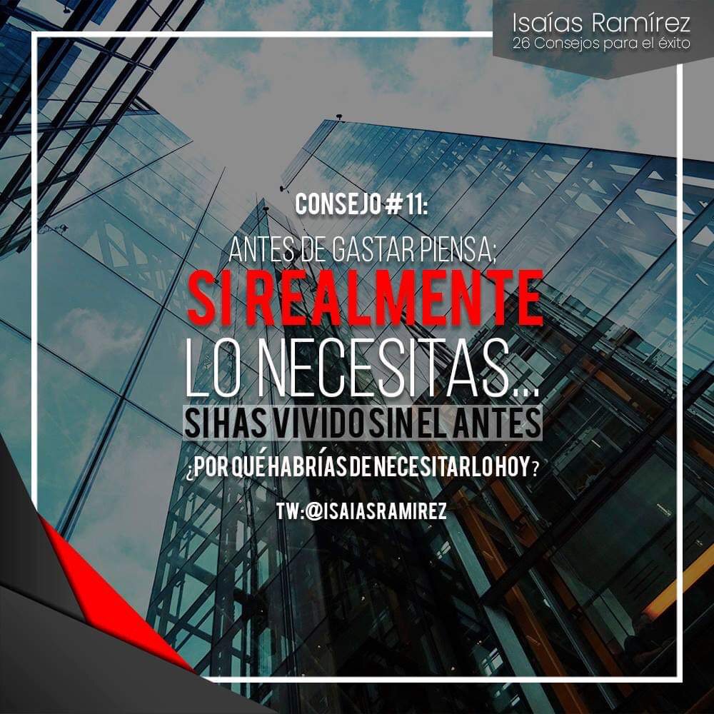 isaiasramirez's tweet photo. 26 Consejos para el éxito personal! Descubre la forma de encontrar la libertad financiera! #FinanzasPersonales #CompraTuDepa https://t.co/yutnJMBLLo