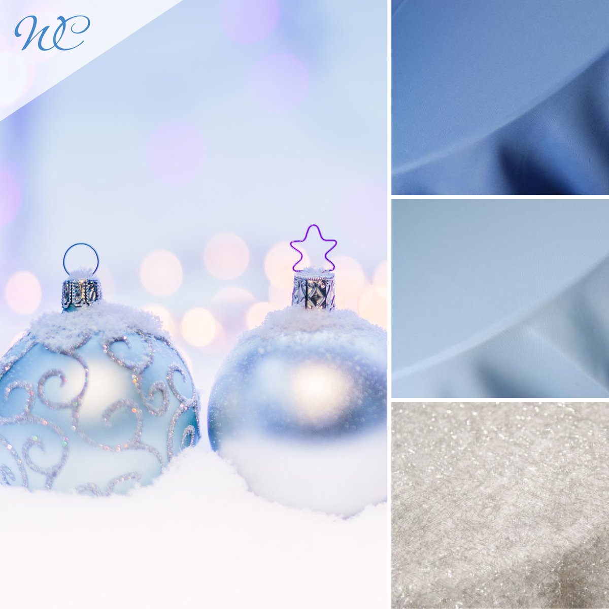 Bring elegance to all your #events this January with these beautiful blues! Our Classic Periwinkle #linens create the perfect base, while Shag Silver and Classic linens in Light Blue help recreate the beauty of the season. Contact our Windy City Linen team today to learn more.