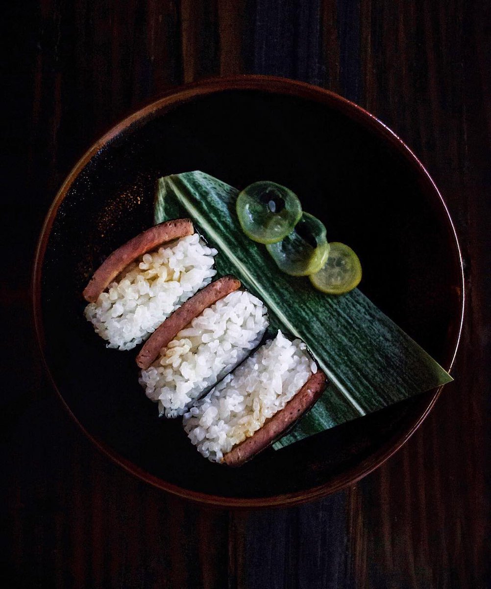 Seated_App's tweet photo. Snacks plz! Grilled spam with rice wrapped with nori is a Hawaiian favorite—get it now at @noreetuh 
tap link to book: https://t.co/6utX5i44Yk https://t.co/ApjjJMdh8U