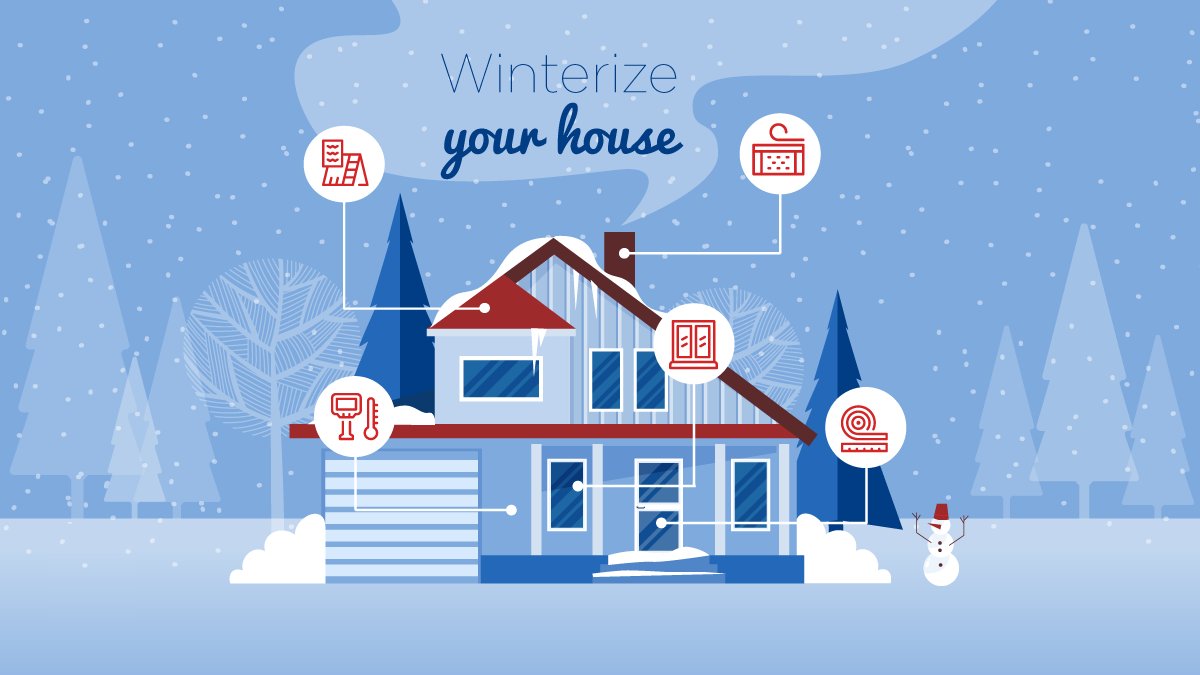 As temperatures get cooler, avoid higher energy costs this season by properly winterizing your home. Way to winterize your home: bit.ly/2TZTnin