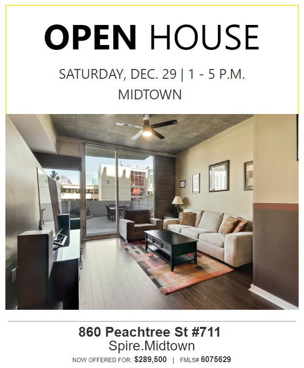 WRTheCollective's tweet image. #OpenHouse tomorrow from 1 to 5 p.m.! See this luxurious @MidtownATL #condo! Newly-remodeled with a huge #terrace among the #skyscrapers, &amp;amp; located along the most walkable strip in the city, this condo's price, location, &amp;amp; #amenities are unbeatable. See you there! #OpenHouseATL