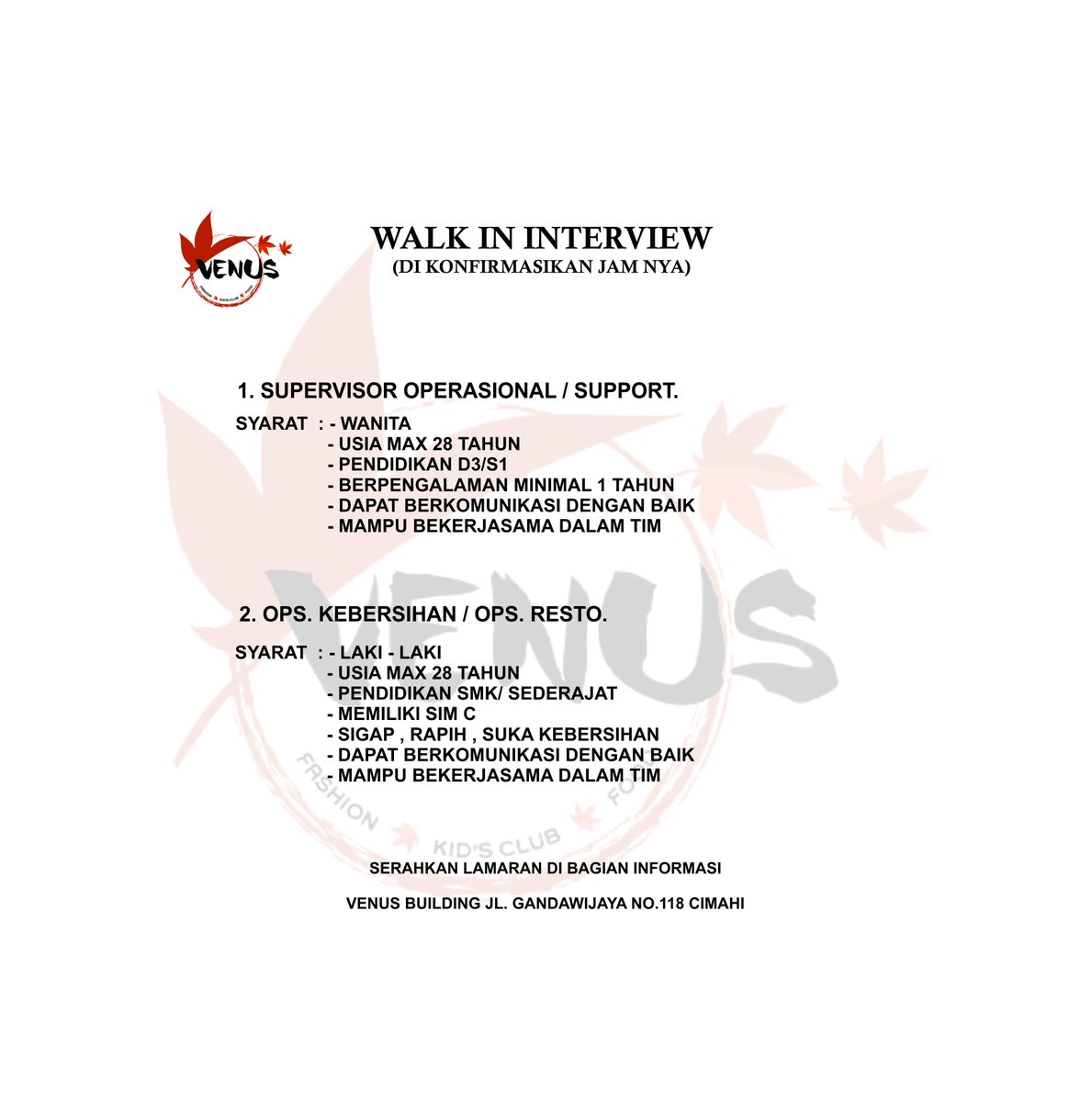Walk In Interview