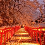 雪景色の貴船神社!日本は美しいと思わせてくれます!