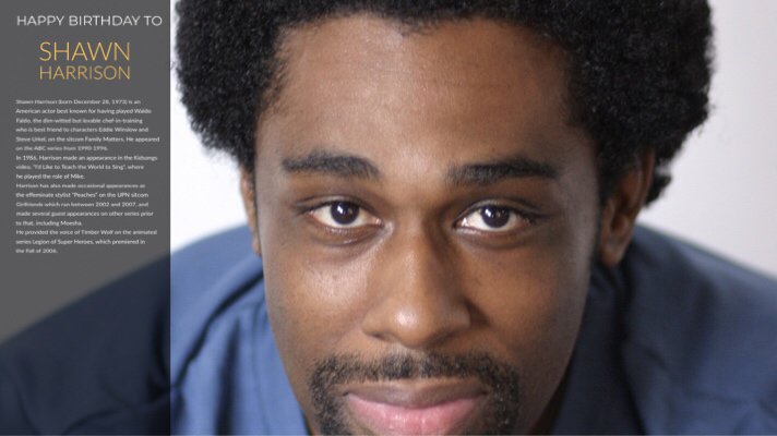 Happy Birthday to Shawn Harrison.
 