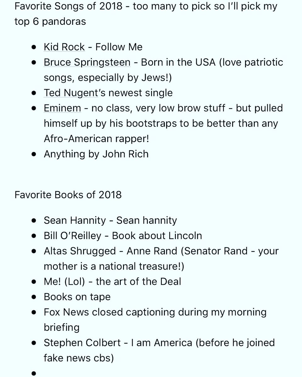 Tobias Smith (@tobiasbsmith) on Twitter photo Every morning I think to myself nothing <a href="/realDonaldTrump/">Donald J. Trump</a> does will ever shock me again, and then he releases this #maga
cc: <a href="/BarackObama/">Barack Obama</a> Every morning I think to myself nothing <a href="/realDonaldTrump/">Donald J. Trump</a> does will ever shock me again, and then he releases this #maga
cc: <a href="/BarackObama/">Barack Obama</a>
