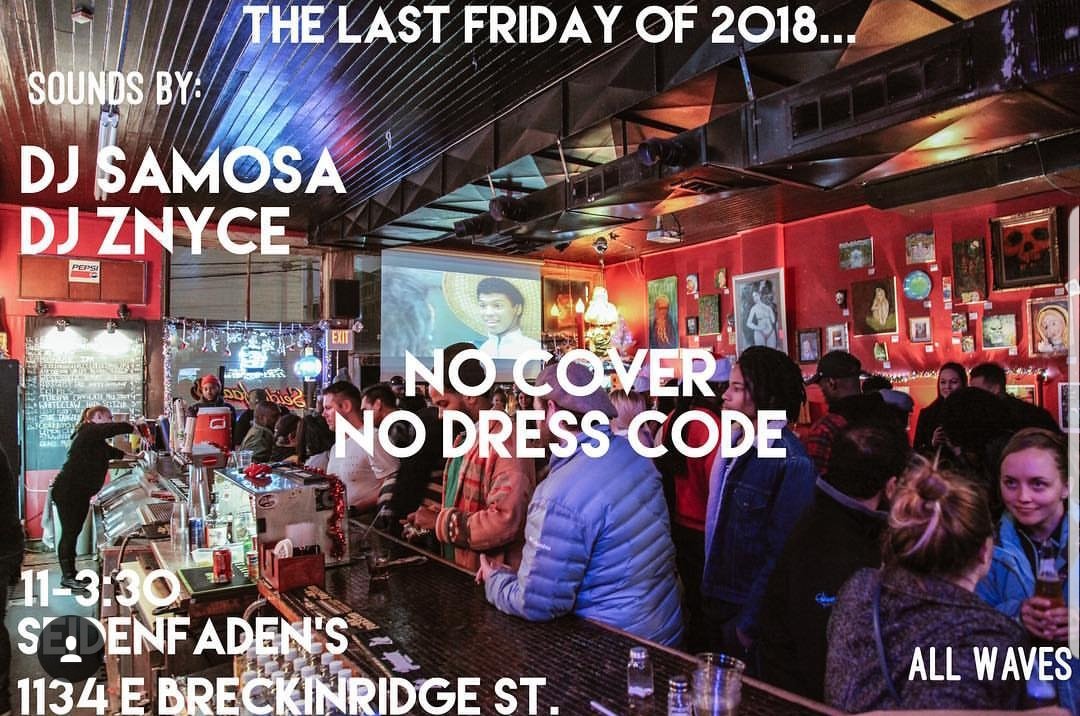 Savingourstyle's tweet photo. Come thru tonight! @DJZnyce & @DJSAMOSA on the decks for the last #allwaves of 2018! Catch a vibe with us, y'all!
#Louisville
#Seides
#Germantown
#Bourbon https://t.co/1bZ874B3H2