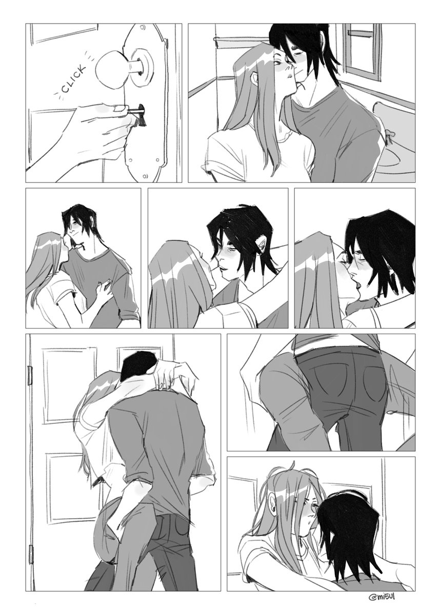 last comic of the year ✌️
it's my oc, allen, and @starleting's oc, jenny, they like to make out in bathrooms in the middle of the zombie apocalypse 