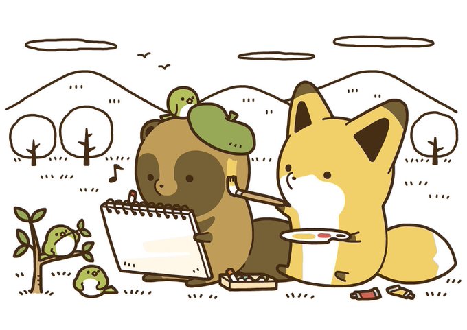 【#タヌキとキツネ展】
おはようございます!
本日より名古屋パルコさんにて、タヌキとキツネ展が始まります!
今日はタヌキとキツネも山から遊びにくるみたいですよ!
雪が降ってるので足元に気をつけてご来館ください。 