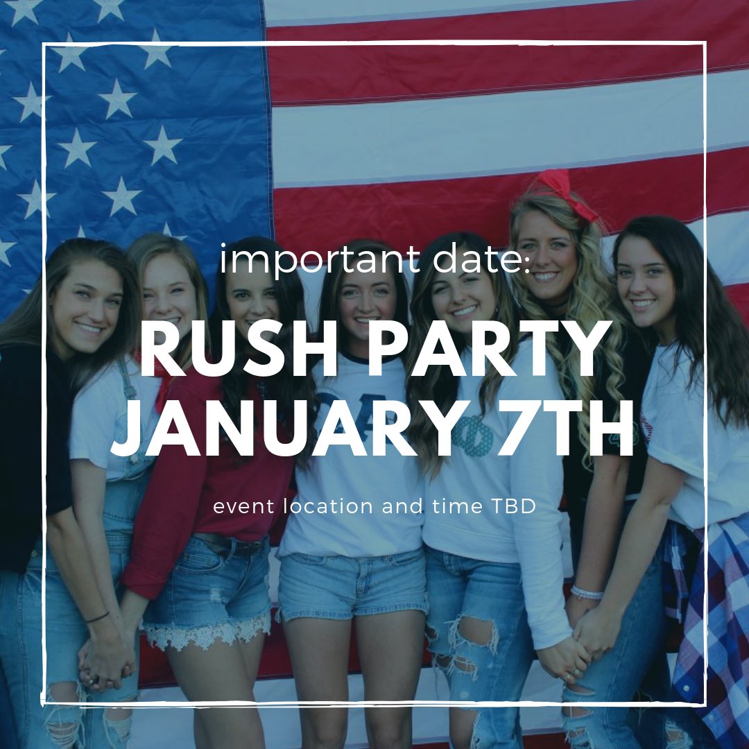 kiss your mama goodbye a day early and head back to Lee for our rush party!