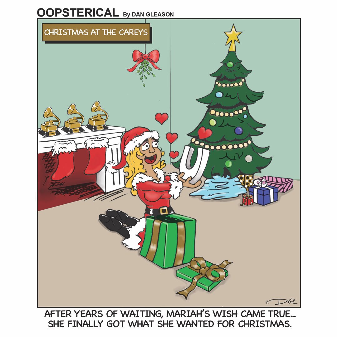 danim8shn's tweet photo. For all you Mariah Carey fans...#lol #cartoon #Christmas #music #presents #holidayseason #webcomic #digitalart #illustration #mariahcarey https://t.co/tYNg06xDot