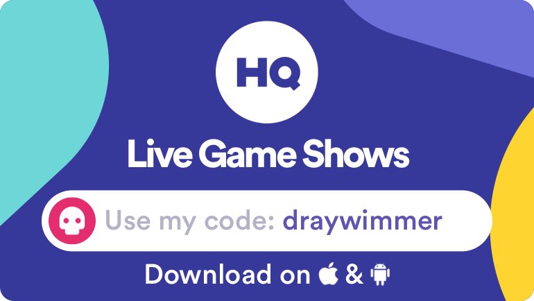 I'm playing a game called <a href="/hqtrivia/">HQ Trivia</a>! You should play too. Use my code "draywimmer" to sign up hqtrivia.com