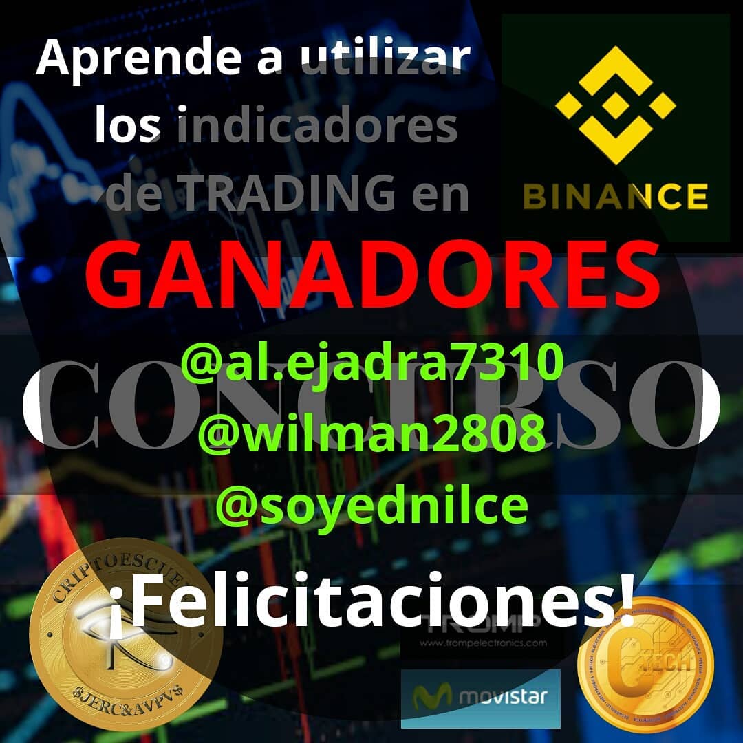 cripto_escuela's tweet photo. Felicidades a: @al.ejadra7310  @wilman2808  @soyednilce
Ganadores del Taller "Aprende a utilizar los Indicadores de TRADING en BINANCE" . Online
¡Gracias a todos los que participaron! #binance #Criptomonedas #blockchain #bitcoin https://t.co/LYGAxfZnPw