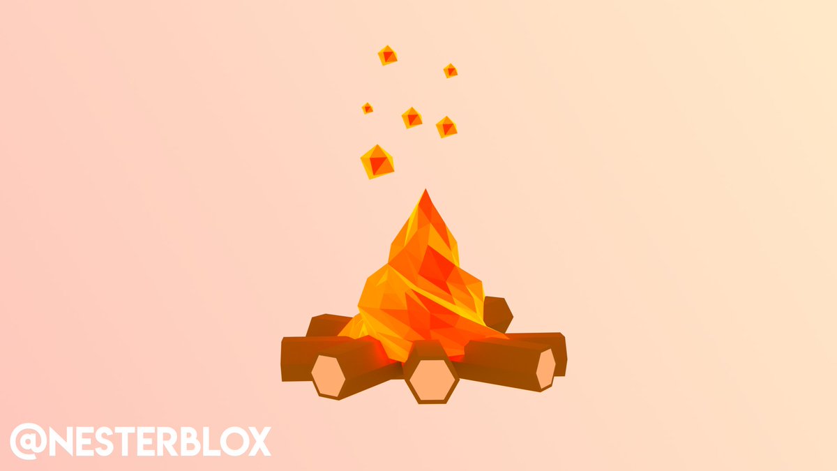 Nester On Twitter Made A Campfire On Blender Love How It Turned Out Robloxdev Lowpoly Roblox Blender3d - camp fire roblox