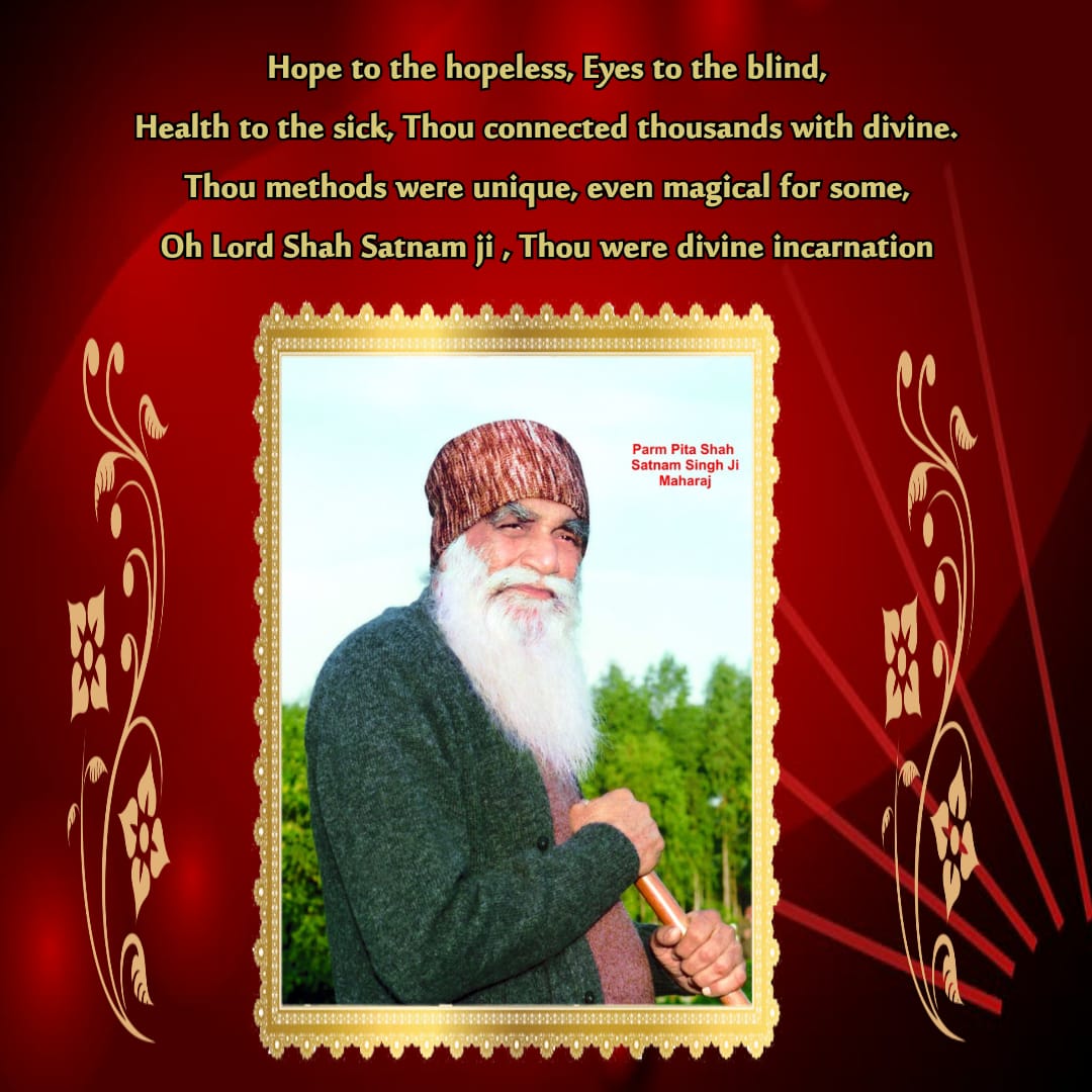 JNarang04's tweet photo. #3DaysTo100thBirthMonth
@derasachasauda
Shah Satnam Ji amplified the pace of emancipation and blessed around 11 Lac 08 Thousand 429 Hundred people with Method of Meditation till August 26, 1990. https://t.co/QePKImI8Dt