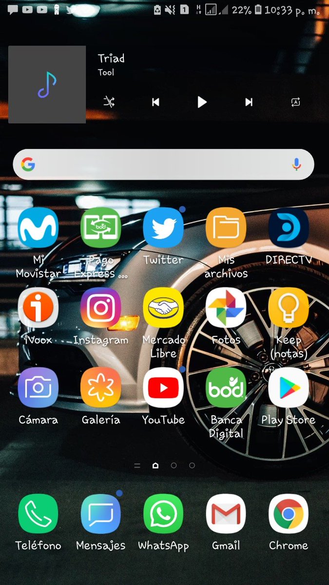 Tumundocomputer's tweet photo. @geekdegafas Pantalla principal lo que más utilizó y el cajón de apps por orden alfabético https://t.co/vkurCuUssu