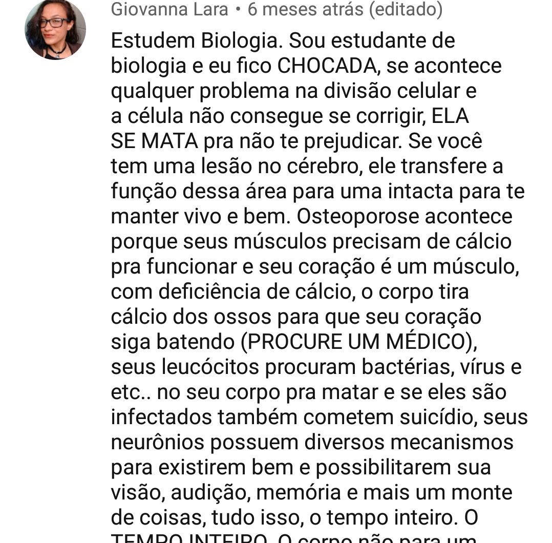 jkjsflower's tweet photo. tava vendo um vídeo da joutjout sobre amor próprio e me deparei com esse comentário, chorando em posição fetal https://t.co/6i3Ai8ljZ3