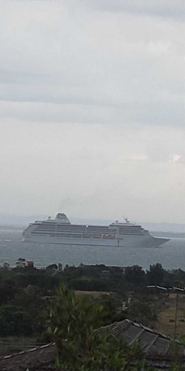 Spotted from our balcony in Portarlington recently. Cruise ship Seven Seas Mariner leaving Geelong early afternoon with 700 passengers so a small one. The wonders one can see if one looks.